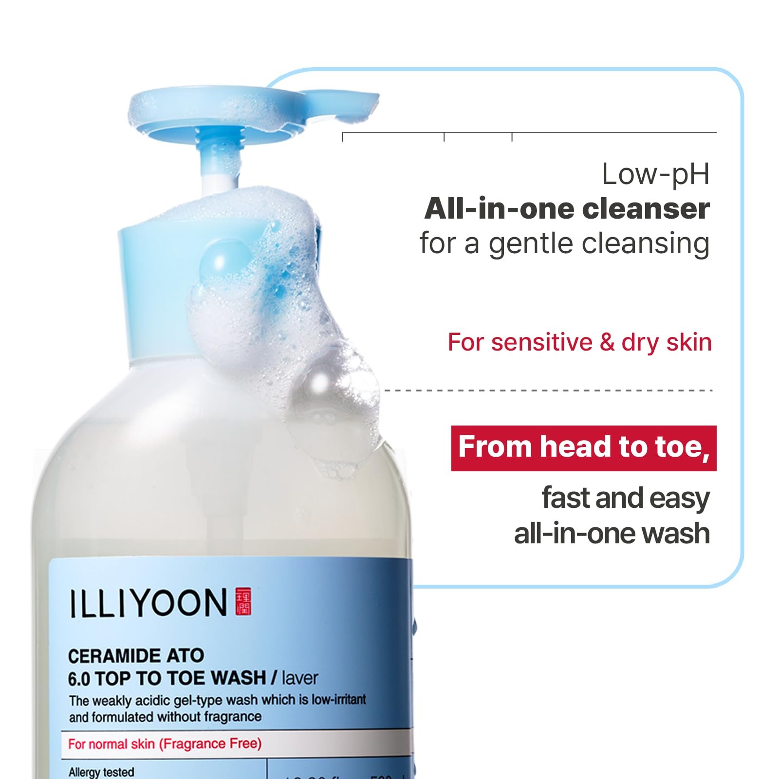 Illiyoon Ceramide Ato 6.0 Top to Toe Wash - Image 3
